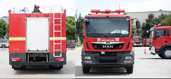 MAN 5T Υδροφουσκωτή δεξαμενή Πυροσβεστικό φορτηγό Εξειδικευμένο όχημα τιμή Κίνα Κατασκευαστής