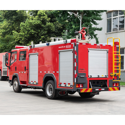 Sinotruk κόκκινο χρώμα φορτηγών προσβολής του πυρός Howo μικρό για τη πυροσβεστική αντλία