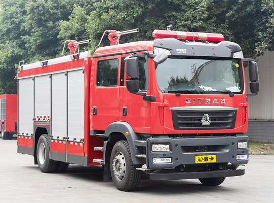 Σινοτρούκ Σίτρακ 4 τόνους ξηρή χημική σκόνη Πυροσβεστικό φορτηγό Εξειδικευμένο όχημα Κίνα εργοστάσιο
