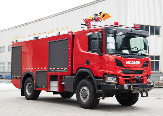 Scania 4X4 Αεροδρόμιο Πυροσβεστικό Φορτηγό Arfff Ταχείας παρέμβασης Οχήμα τιμή Εξειδικευμένο όχημα Κίνα Εργοστάσιο