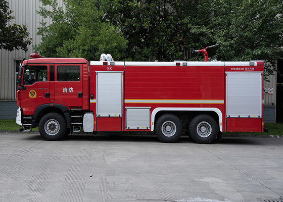 Sinotruk HOWO 12000L Βιομηχανικό πυροσβεστικό φορτηγό διάσωσης με αντλία και οθόνη Εξειδικευμένο όχημα
