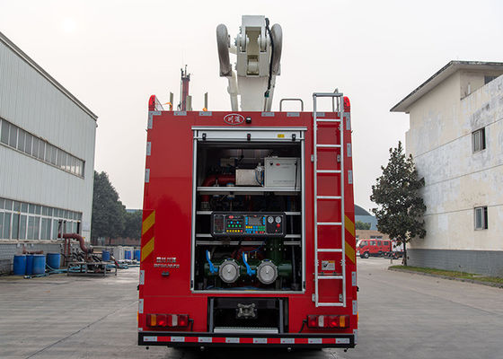 Φορτηγό προσβολής του πυρός πύργων νερού Sinotruk HOWO 20m με την αντλία &amp; το όργανο ελέγχου