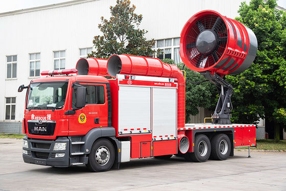 Ειδικό φορτηγό προσβολής του πυρός εξάτμισης καπνού ΑΤΟΜΩΝ της Γερμανίας με τη δεξαμενή νερού
