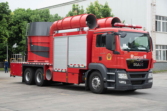 Ειδικό φορτηγό προσβολής του πυρός εξάτμισης καπνού ΑΤΟΜΩΝ της Γερμανίας με τη δεξαμενή νερού